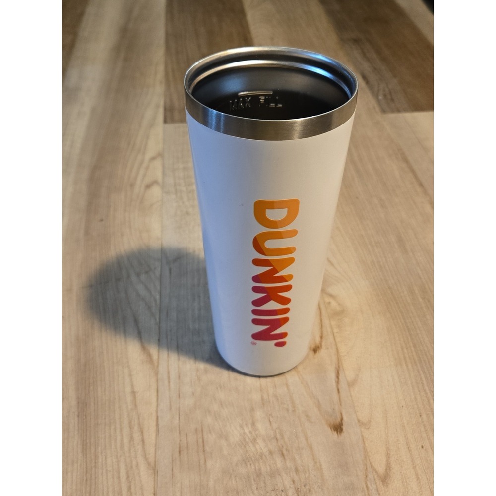 dunkin tumbler White Logo 20 Oz No Lid